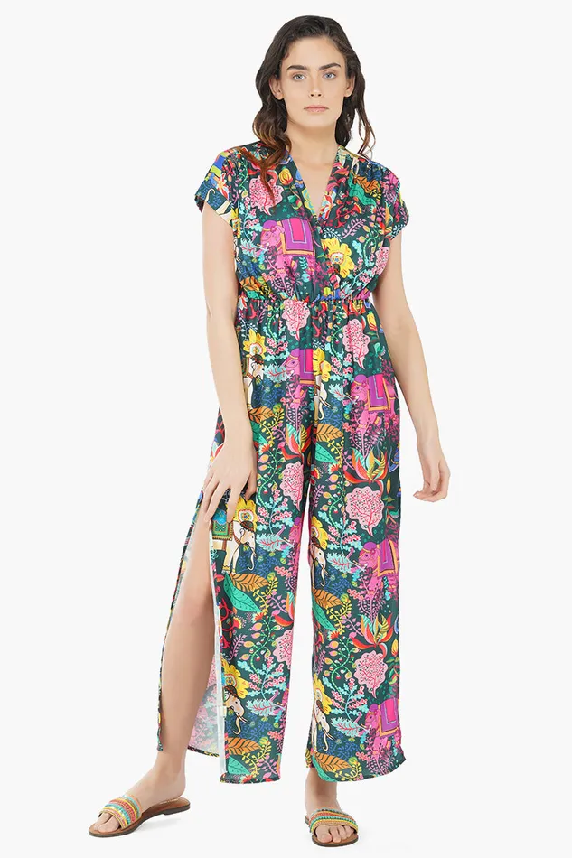 America and Beyond Jumpsuits Women Persian Paradise Jumpsuit 8211 Boho Jumpsuit With Pockets For Women