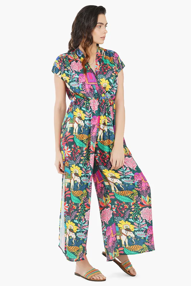 America and Beyond Jumpsuits Women Persian Paradise Jumpsuit 8211 Boho Jumpsuit With Pockets For Women