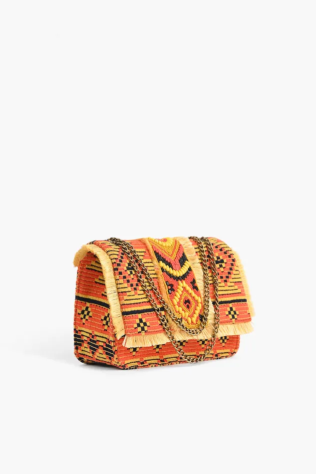 America and Beyond Southwest Rising Sun Beaded Shoulder Bag Women Shoulder Bags