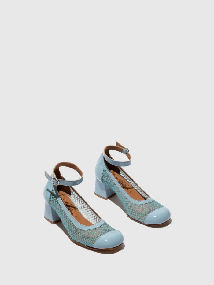 Ankle Strap Shoes SALZ274FLY SKY BLUE Women Fly London Shoes