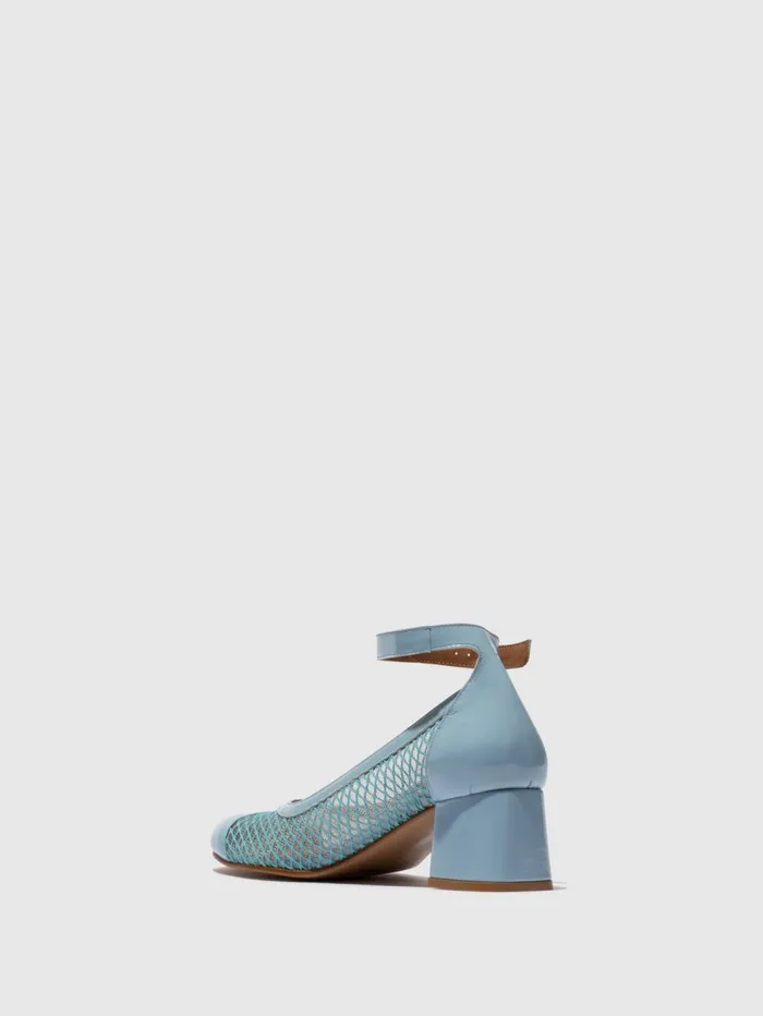 Ankle Strap Shoes SALZ274FLY SKY BLUE Women Fly London Shoes