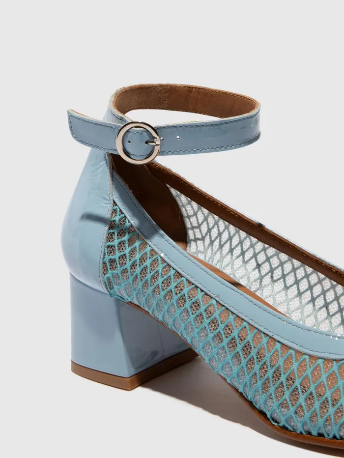 Ankle Strap Shoes SALZ274FLY SKY BLUE Women Fly London Shoes