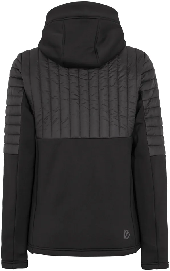 Annema Fullzip Black Women Didriksons Hybrid Jackets