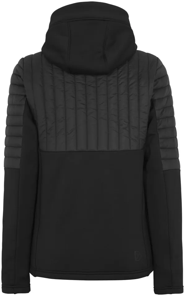 Annema Fullzip Black Women Didriksons Hybrid Jackets