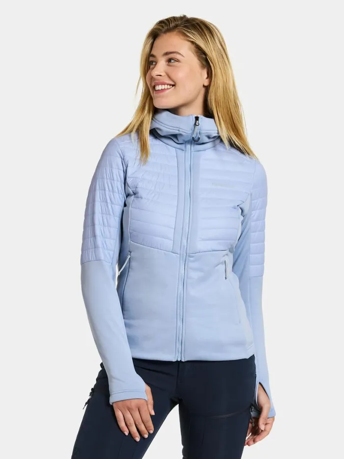 Annema Fullzip Sea Blue Women Didriksons Outdoor Jackets