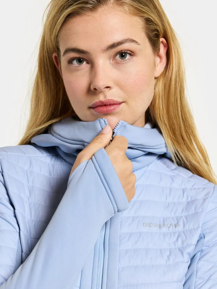 Annema Fullzip Sea Blue Women Didriksons Outdoor Jackets