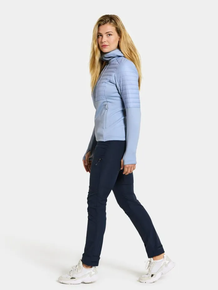 Annema Fullzip Sea Blue Women Didriksons Outdoor Jackets
