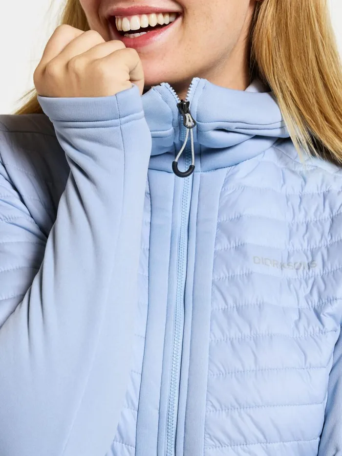 Annema Fullzip Sea Blue Women Didriksons Outdoor Jackets