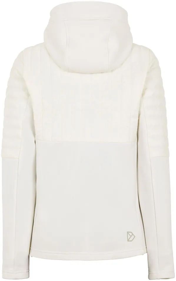 Annema Fullzip Shell White Women Didriksons Hybrid Jackets