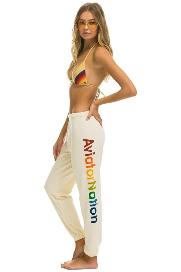 Aspen Sweatpants 8211 Vintage White Women Aviator Nation Sweatpants