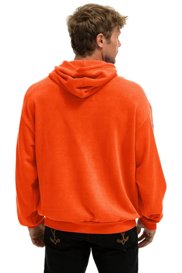 Austin Relaxed Pullover Hoodie 8211 Orange WomenMen Aviator Nation Hoodies