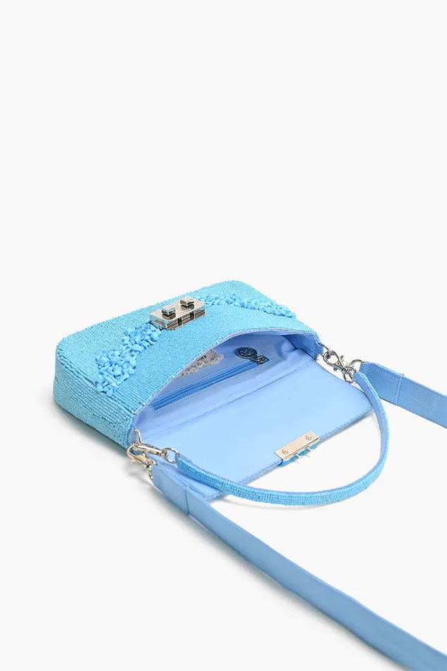 Azure Blue Skyline Shoulder Bag Shoulder Bags America and Beyond Women