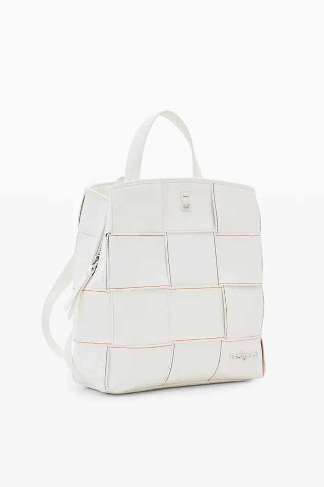Backpacks Women Desigual S Woven Backpack White