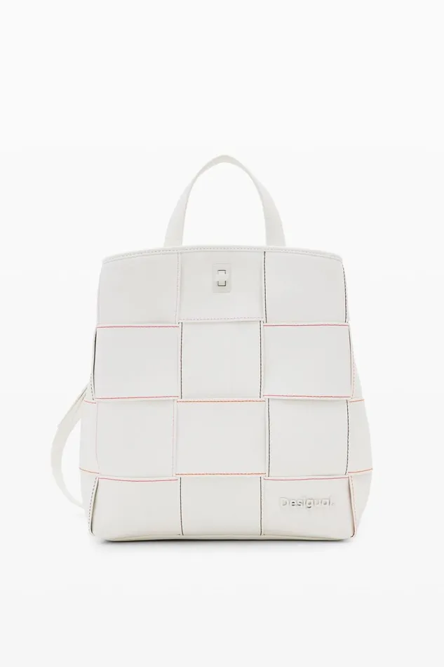 Backpacks Women Desigual S Woven Backpack White