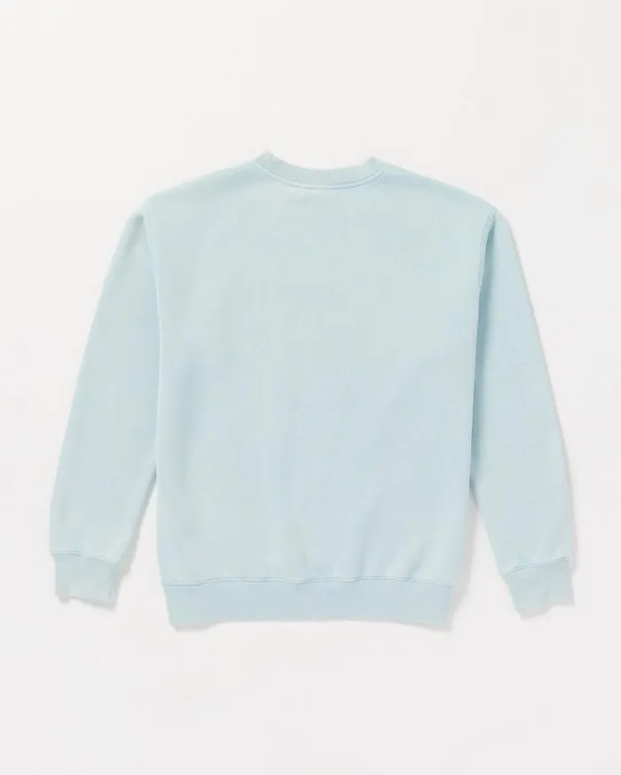 Backwash Crew Sweatshirt 8211 Road Sky Mens Volcom Hoodies and Sweatshirts