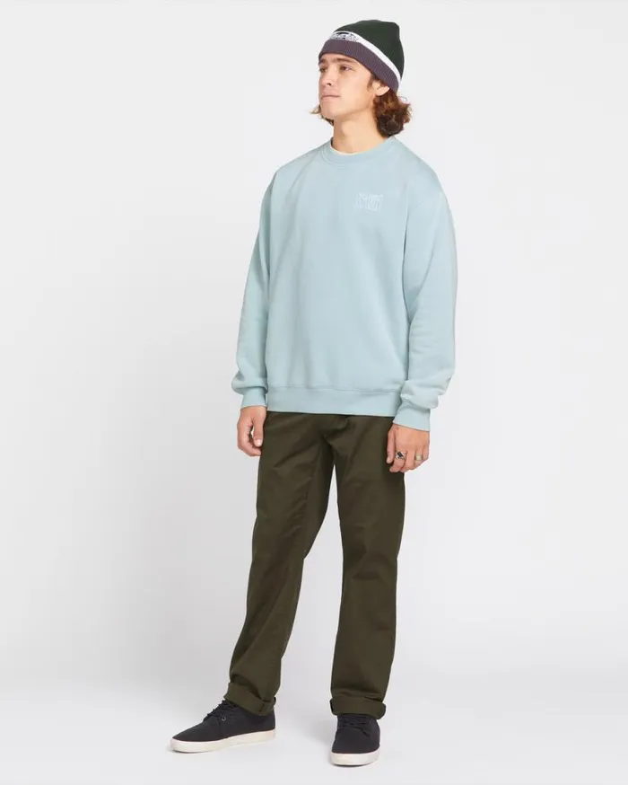 Backwash Crew Sweatshirt 8211 Road Sky Mens Volcom Hoodies and Sweatshirts