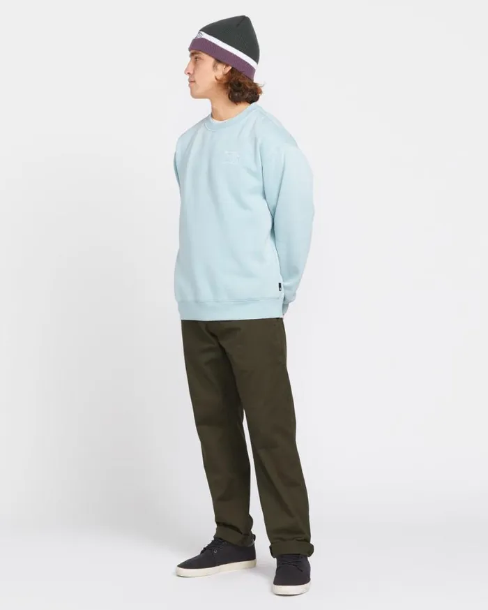 Backwash Crew Sweatshirt 8211 Road Sky Mens Volcom Hoodies and Sweatshirts