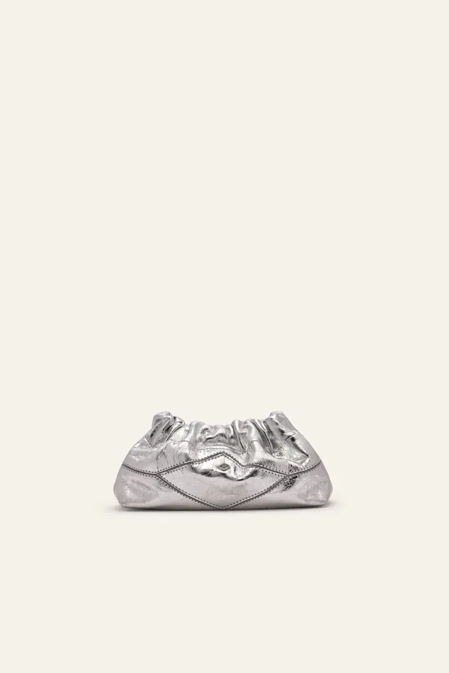 Bag With Creased Details June Gray Women Baandsh Bags