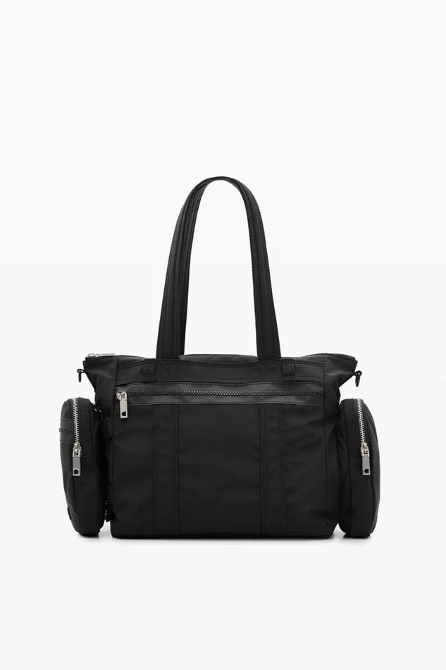 Bags Women Desigual Bag With Large Handles And Zipper Black