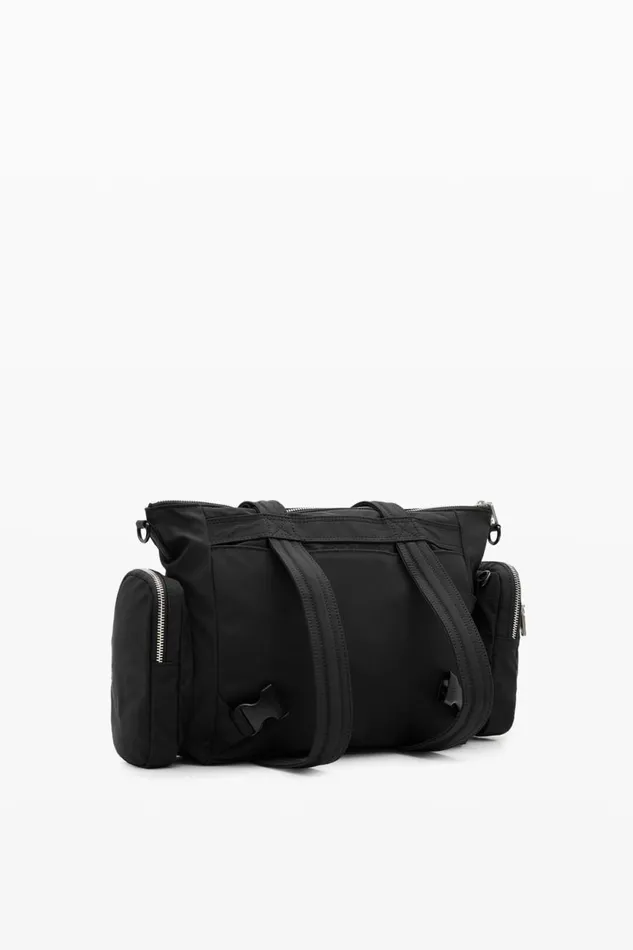 Bags Women Desigual Bag With Large Handles And Zipper Black
