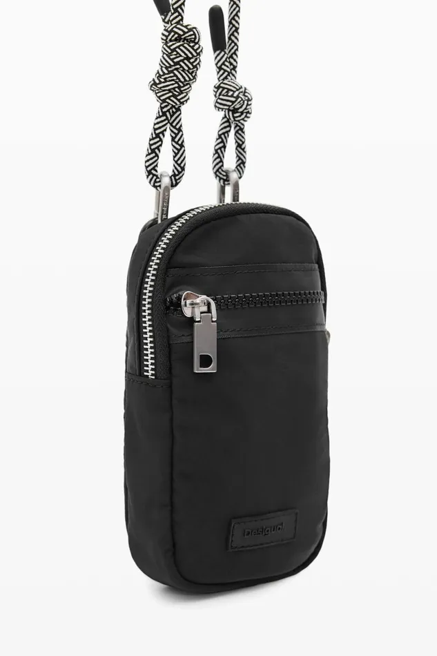 Bags Women Desigual Bag With Large Handles And Zipper Black