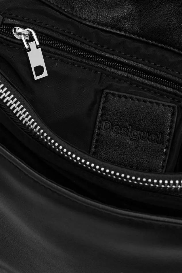 Bags Women Desigual Faux Leather Bag Black