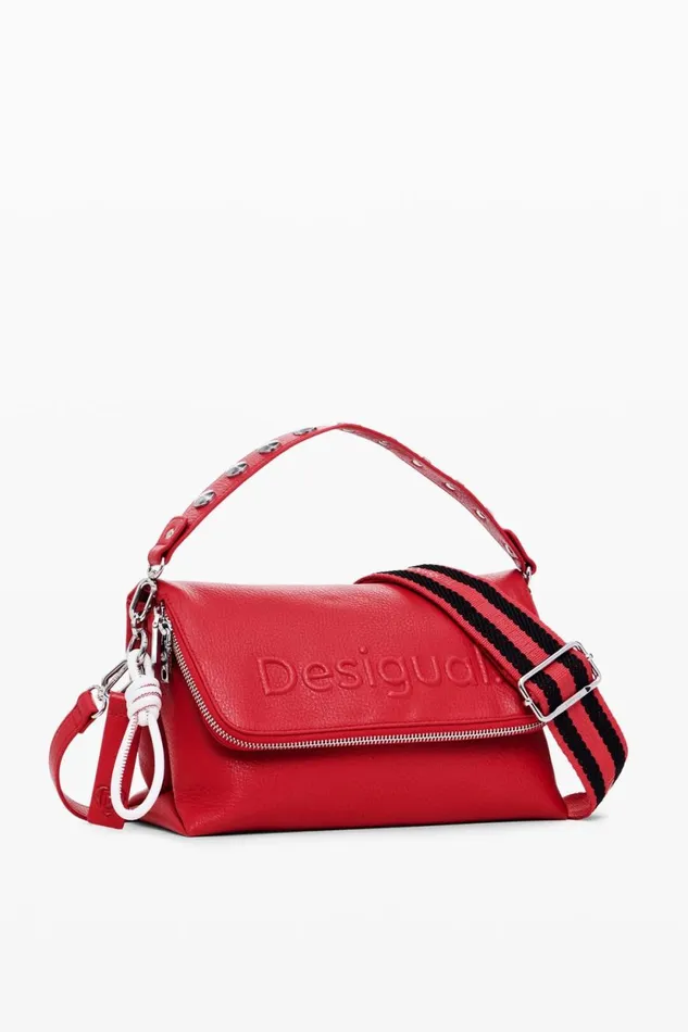 Bags Women Desigual Half Logo Crossbody Bag Red