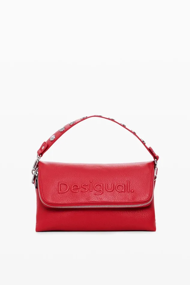 Bags Women Desigual Half Logo Crossbody Bag Red