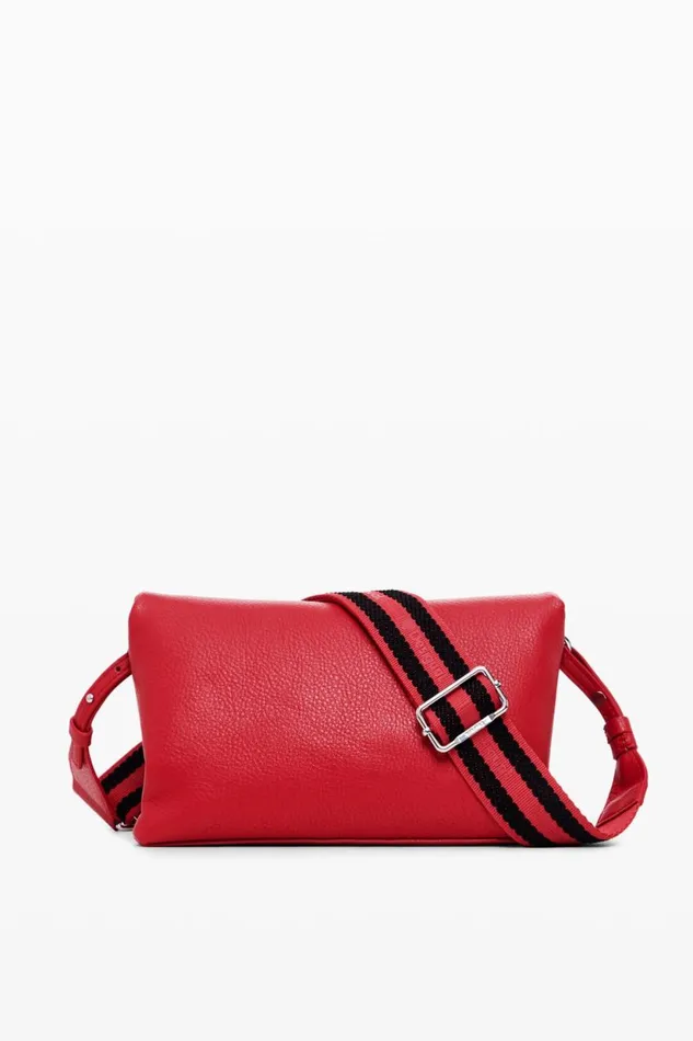 Bags Women Desigual Half Logo Crossbody Bag Red