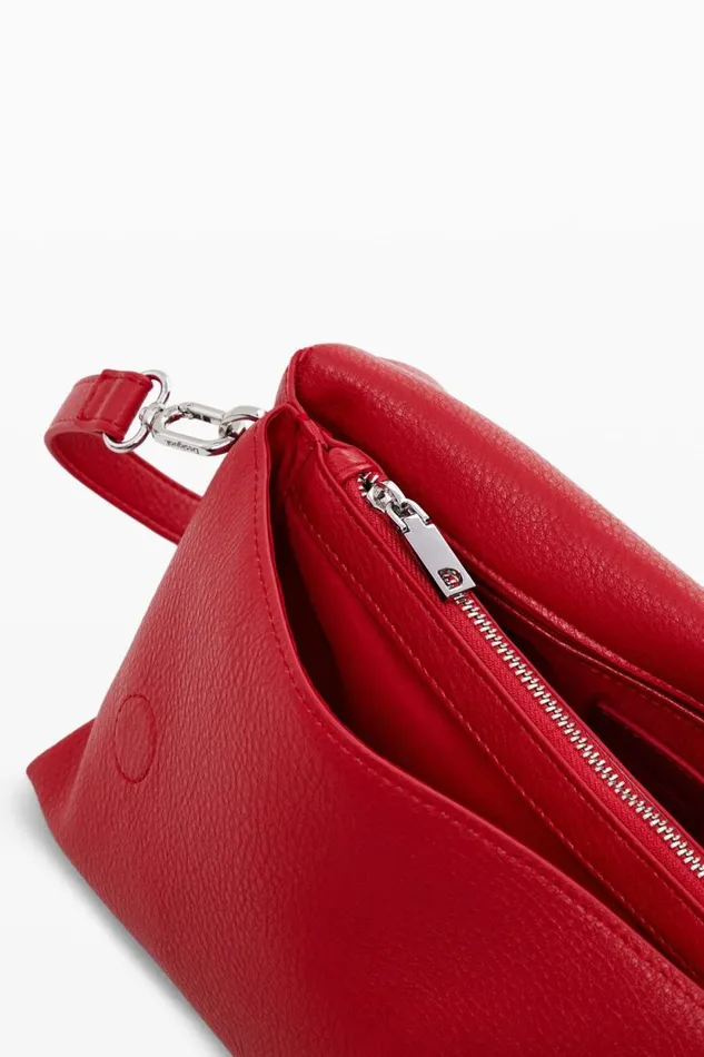 Bags Women Desigual Half Logo Crossbody Bag Red