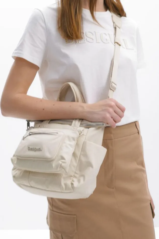 Bags Women Desigual M Multiposition Voyager Backpack White
