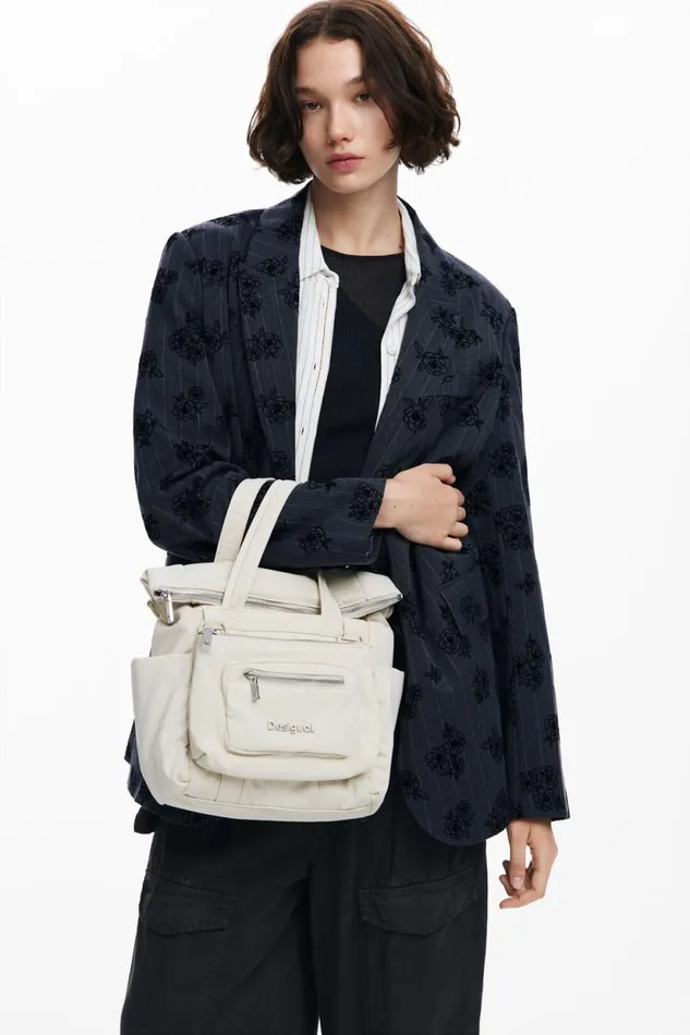 Bags Women Desigual M Multiposition Voyager Backpack White