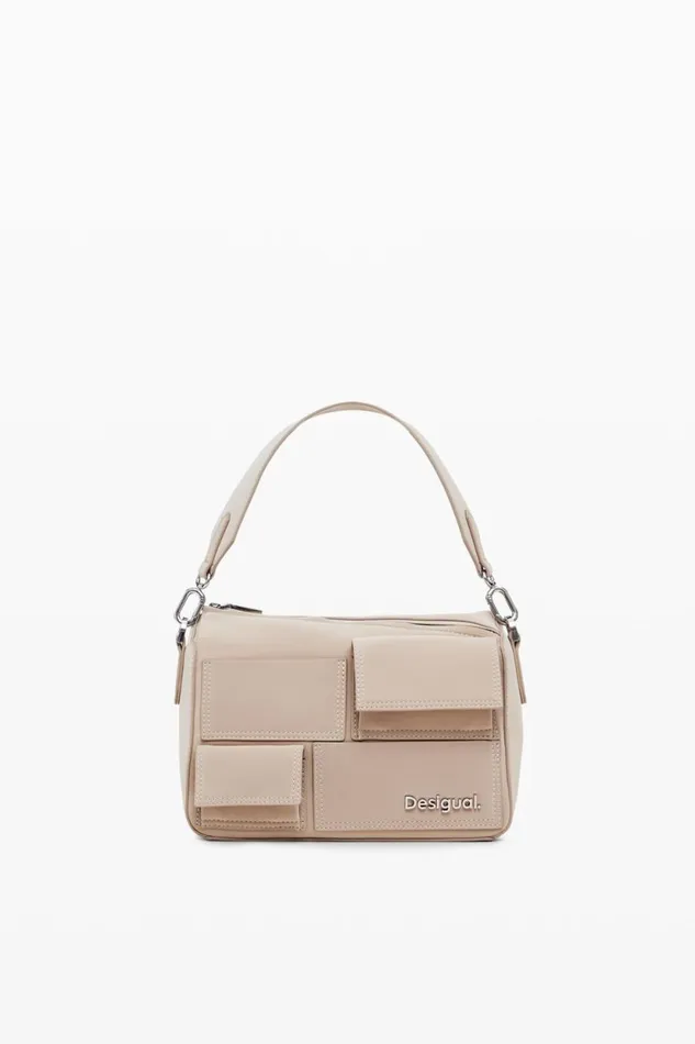 Bags Women Desigual Multipocket Shoulder Bag White