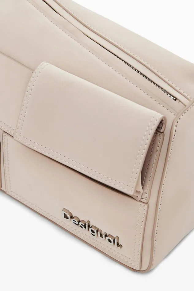 Bags Women Desigual Multipocket Shoulder Bag White