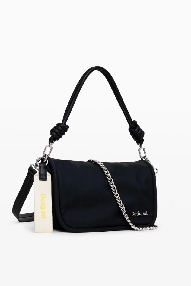 Bags Women Desigual Nylon Crossbody Bag Black