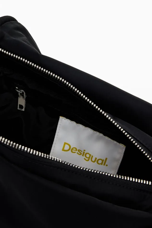 Bags Women Desigual Nylon Crossbody Bag Black