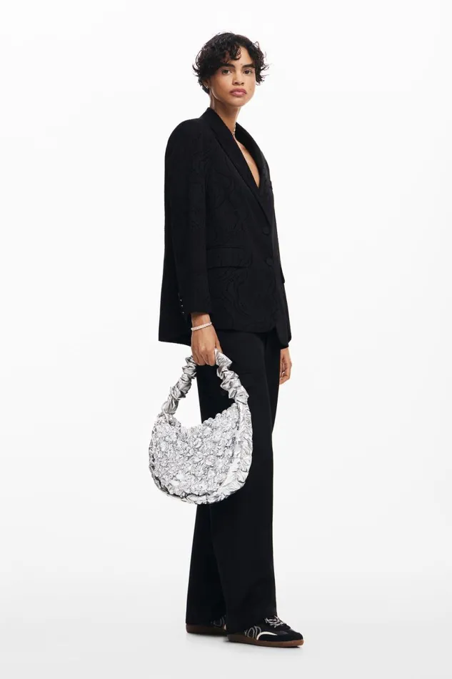 Bags Women Desigual Quilted M Bag Black