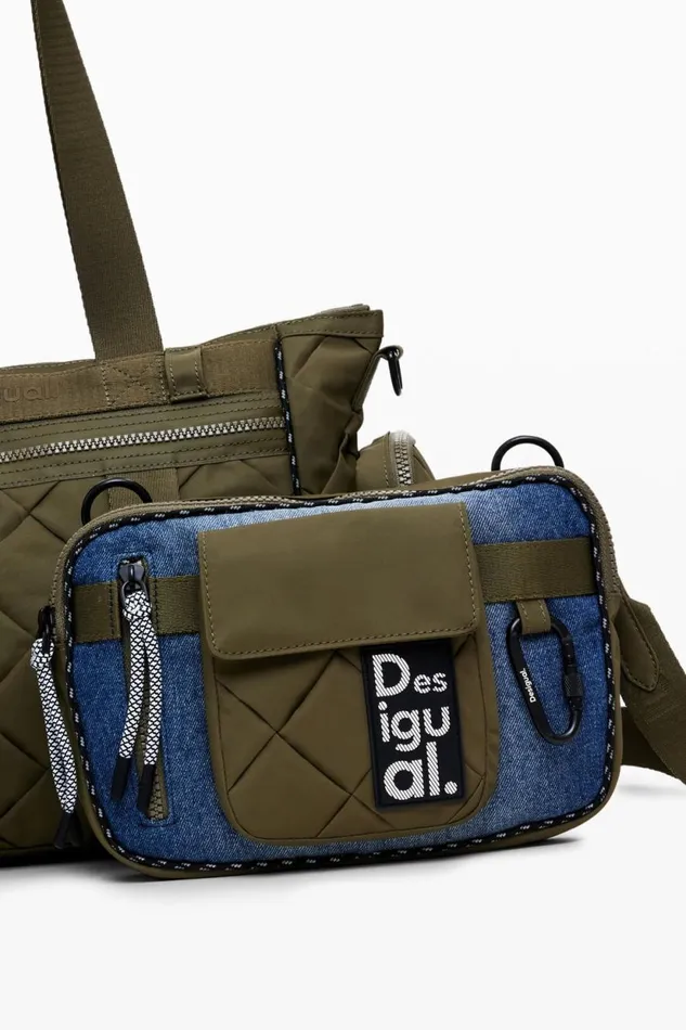 Bags Women Desigual Voyager Bowling Bag Green
