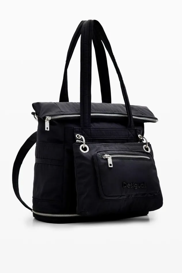 Bags Women Desigual XL Multiposition Voyager Backpack Black