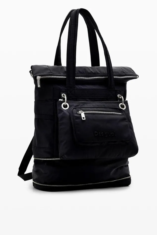 Bags Women Desigual XL Multiposition Voyager Backpack Black
