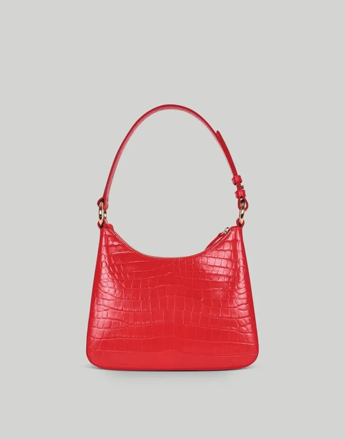 Bags Women Madewell Hyer Goods Luxe Medium Shoulder Bag White True Red