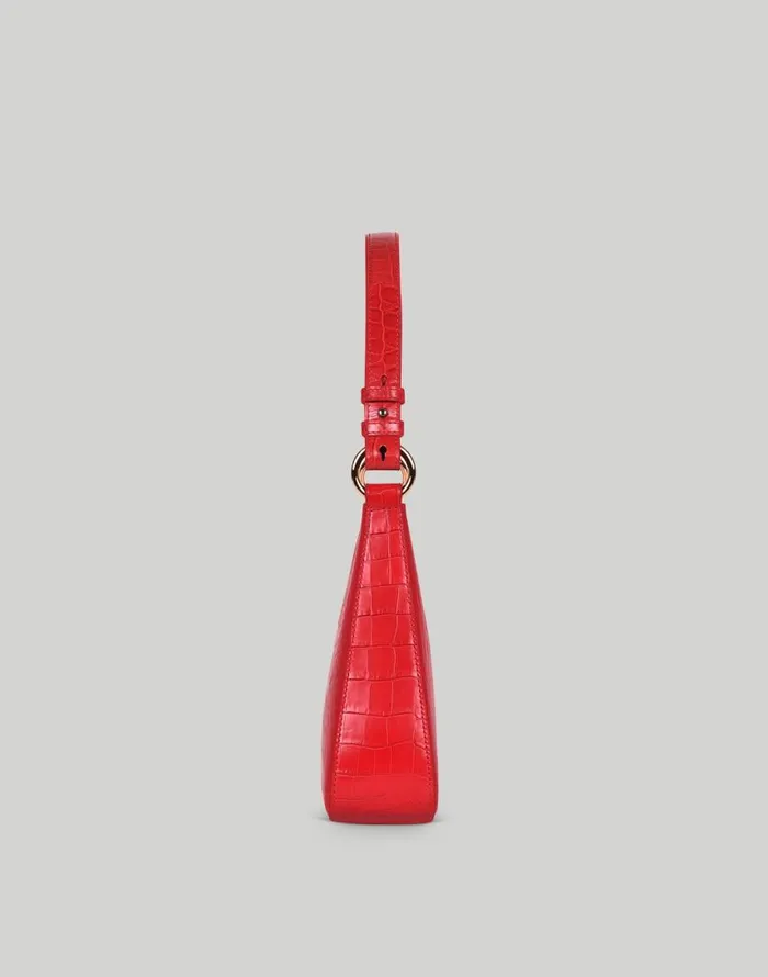 Bags Women Madewell Hyer Goods Luxe Medium Shoulder Bag White True Red