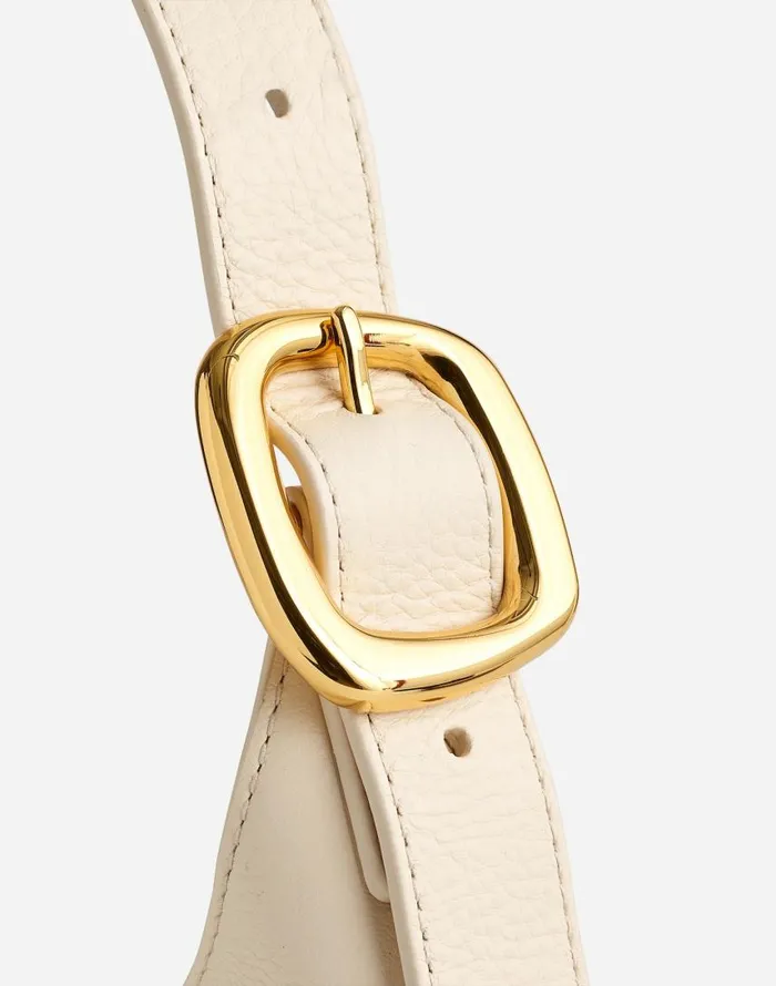 Bags Women Madewell The SculpturalBuckle Shoulder Bag Ecru