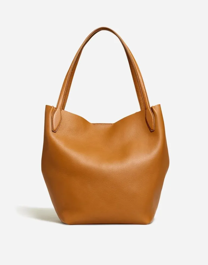 Bags Women Madewell The Shopper Tote In Soft Grain Sepia