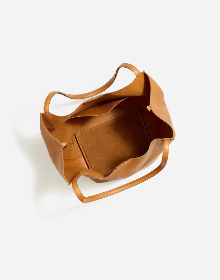 Bags Women Madewell The Shopper Tote In Soft Grain Sepia