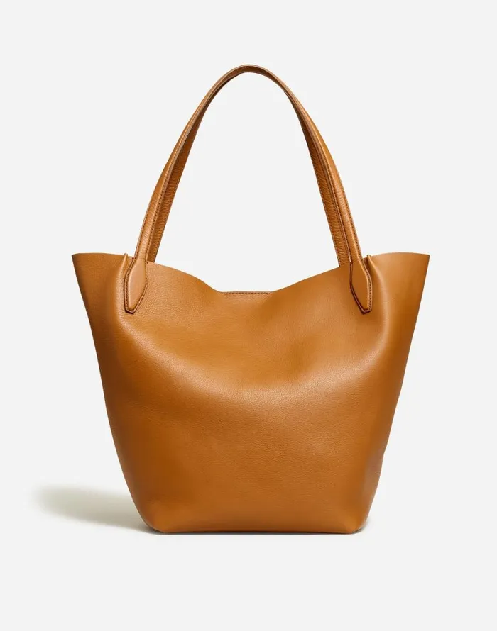 Bags Women Madewell The Shopper Tote In Soft Grain Sepia