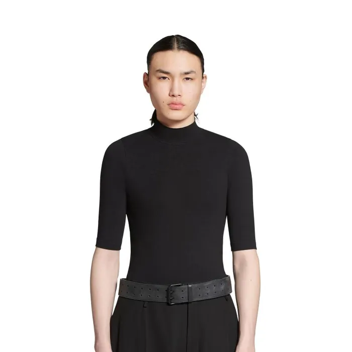 Balenciaga Belts Men Men039s Double Holes Belt In Black Black
