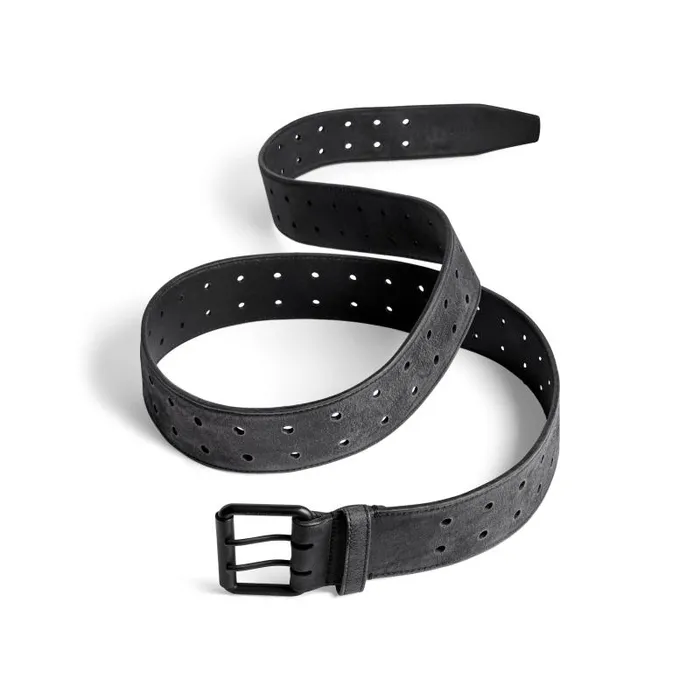 Balenciaga Belts Men Men039s Double Holes Belt In Black Black Balenciaga Belts Men Men039s Double Holes Belt In Black Black