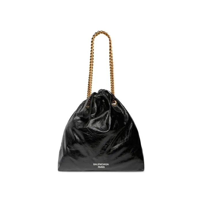 Balenciaga Chain Bags Women Women039s Crush Medium Tote Bag In Black Black
