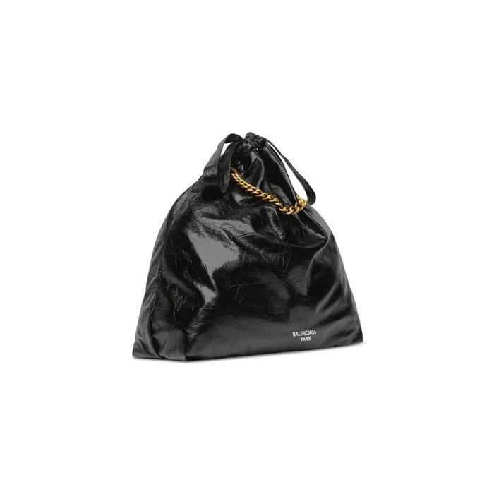 Balenciaga Chain Bags Women Women039s Crush Medium Tote Bag In Black Black Balenciaga Chain Bags Women Women039s Crush Medium Tote Bag In Black Black